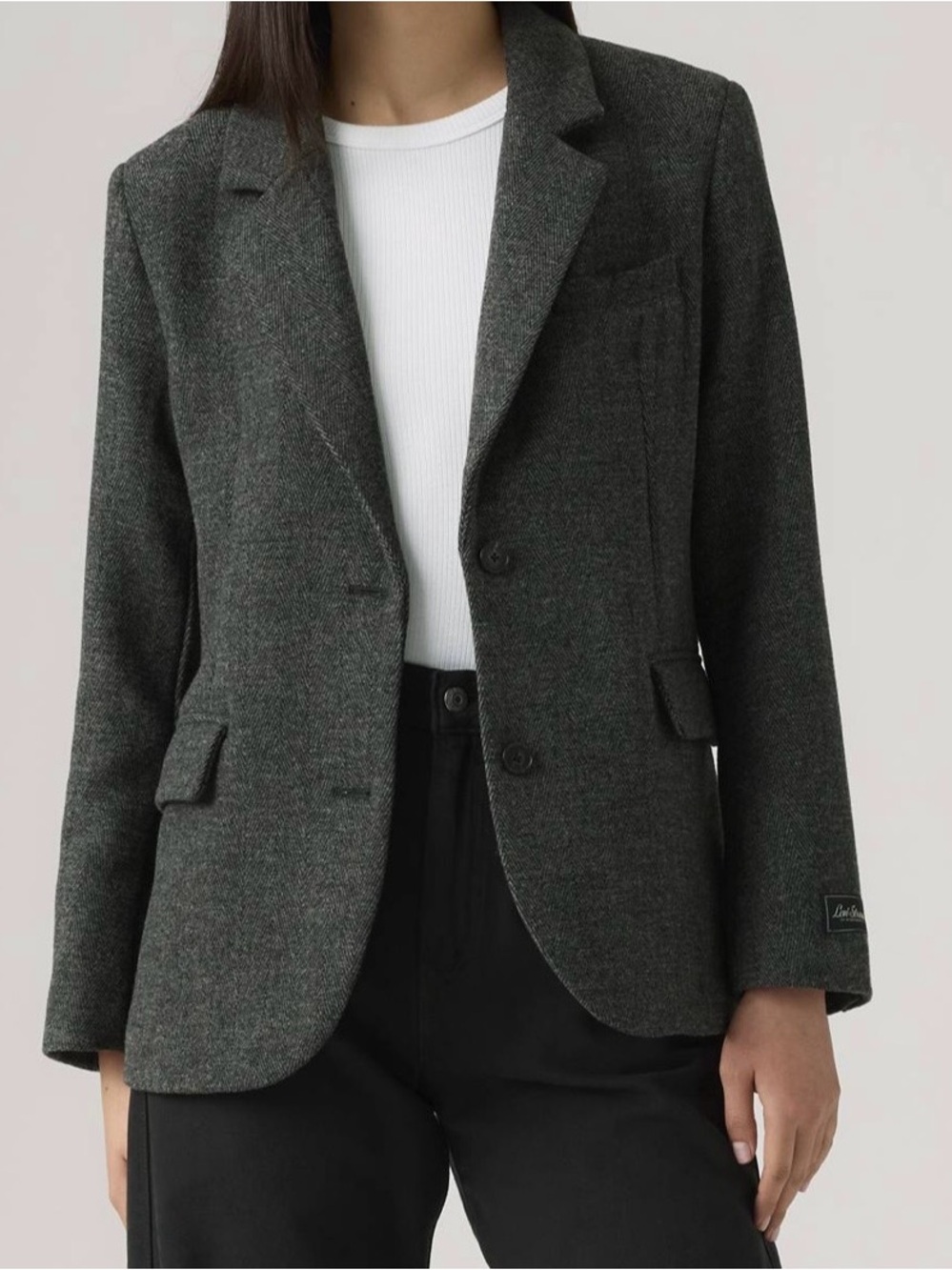 NEW Levi's Women’s Charcoal Gray Tailored Blazer
